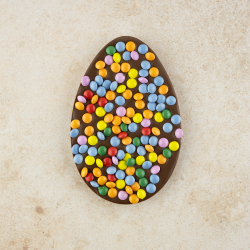 Chocolade paasei melk / smarties (120 gram)