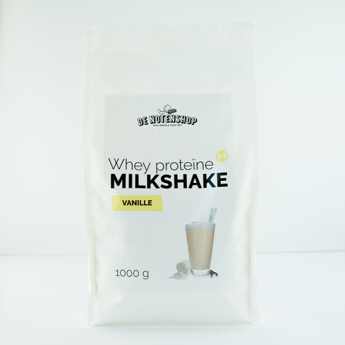 Whey proteine milkshake vanille