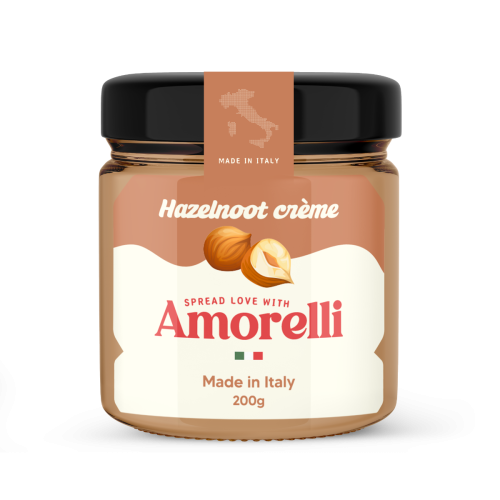 Amorelli hazelnoot spread 200 gram